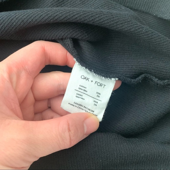 Oak + Fort Ribbed Turtleneck Long Sleeve - Picture 5 of 5